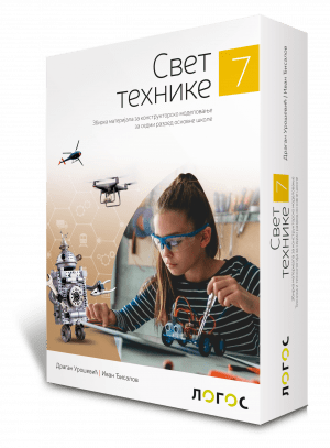 Свет технике 7, материјали за конструкторско моделовање са упутством на мађарском језику